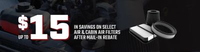Air and Cabin Air Filter Savings