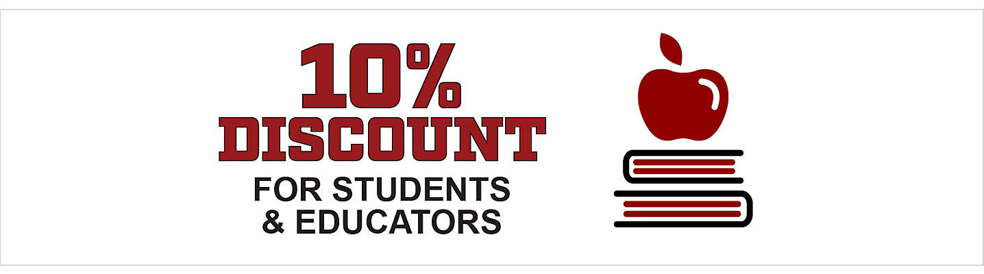10% off for Students and Educators