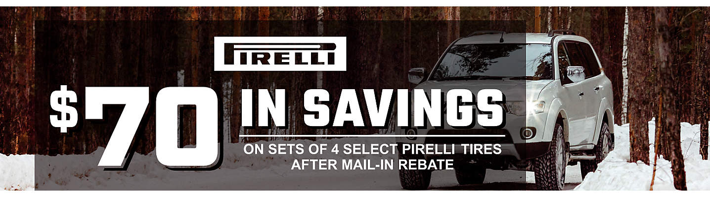 Pirelli $70 Mail-in Rebate