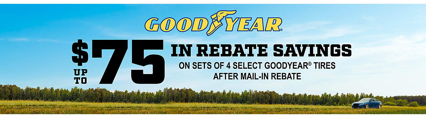 Goodyear Up to $75 Mail-in Rebate