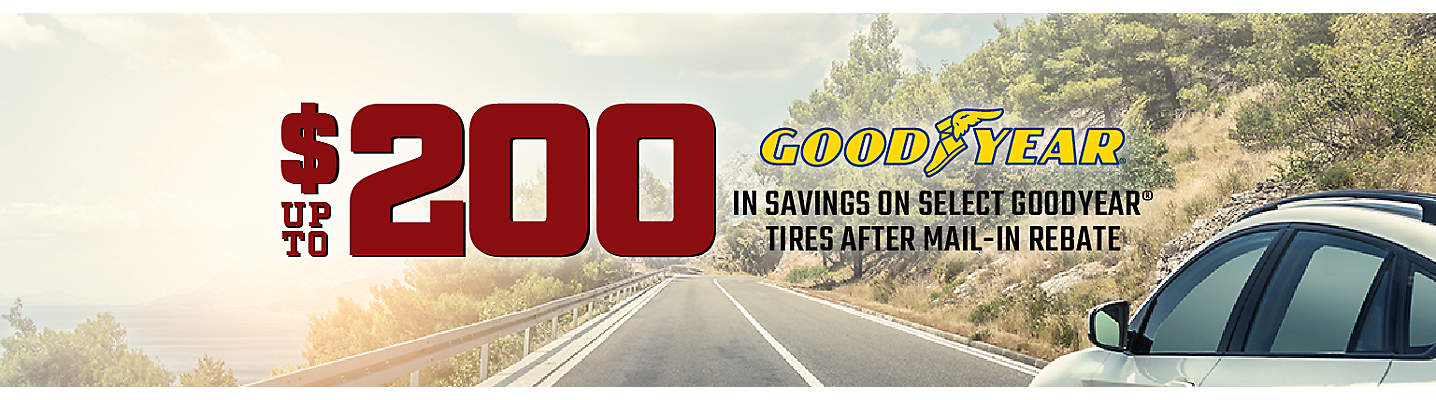 Goodyear up to $200 Mail-in Rebate