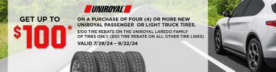 UNIROYAL Rebate Tire Savings