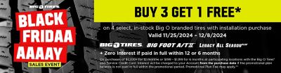 Buy 3 Tires Get 1 Free