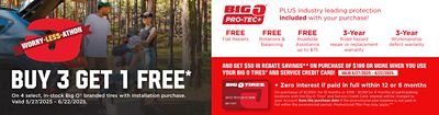 Buy 3 Tires Get 1 Free