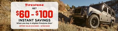 Firestone Tires Instant Savings