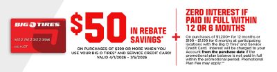 $50 in Rebate Savings