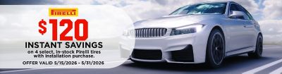 Pirelli $120 Instant Savings