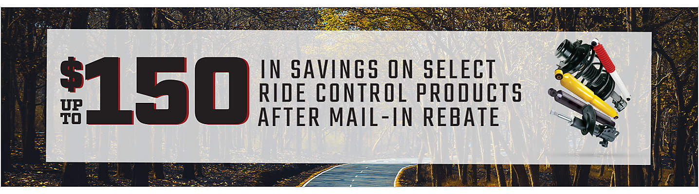Ride Control up to $150 Mail-in Rebate