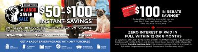 $50 - $100 Instant Savings