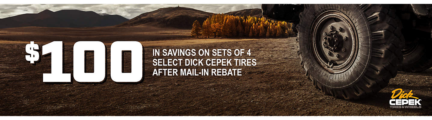 Dick Cepek $100 mail-in rebate