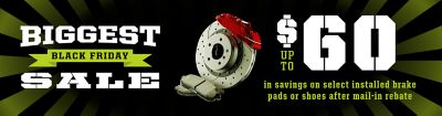 Up to $60 Brake Mail-in Rebate