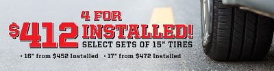 Select All-Season tires on sale