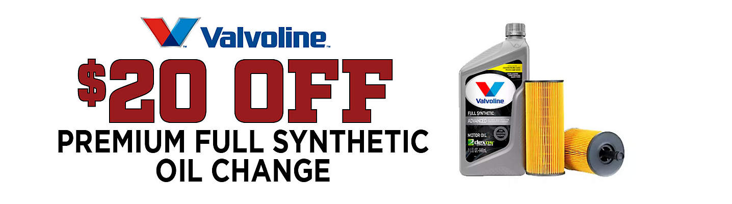 Full Synthetic Oil & Filter Change – Save $20