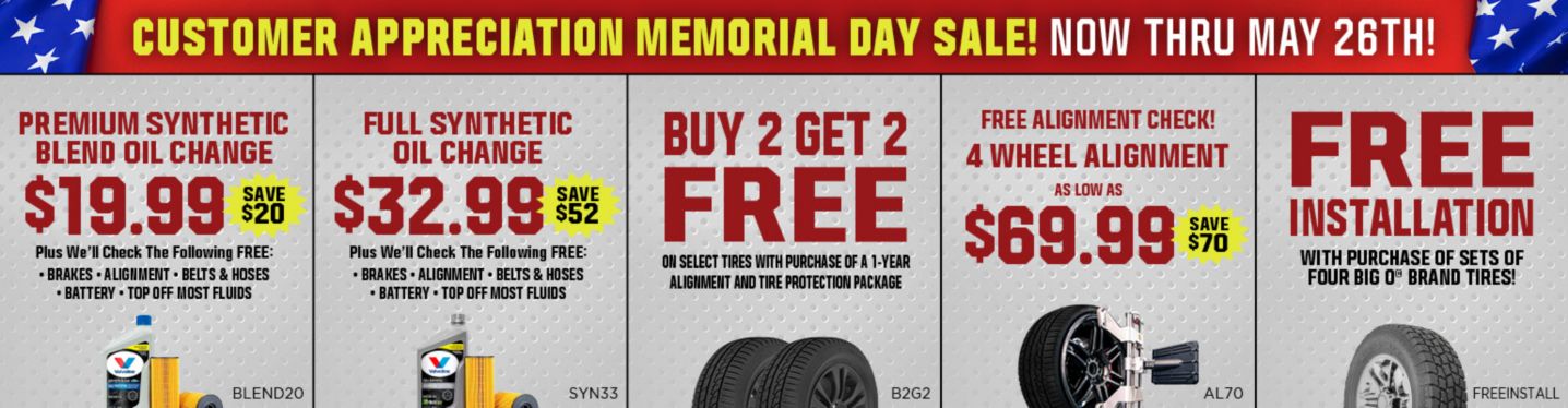 Happening now through May 26th!