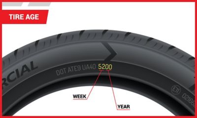 Manufacture date on tires