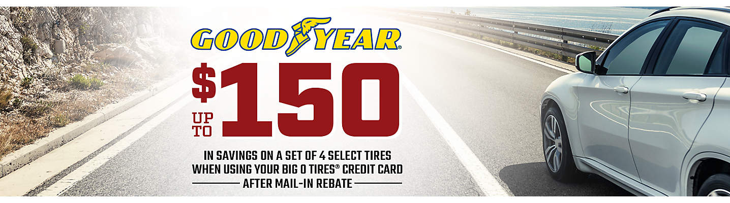 Goodyear up to $150 Mail-in Rebate